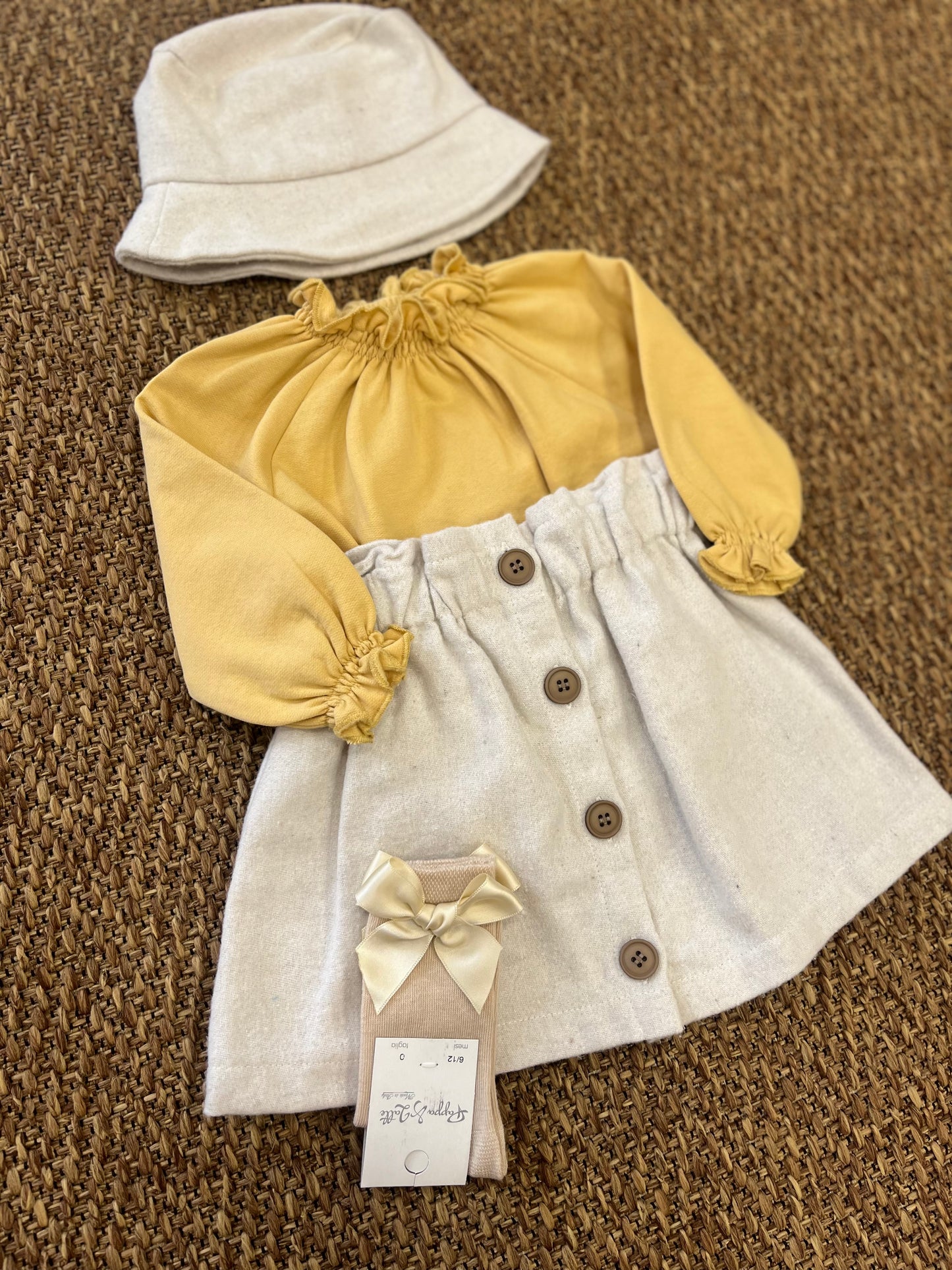 Completo felpato con cappello