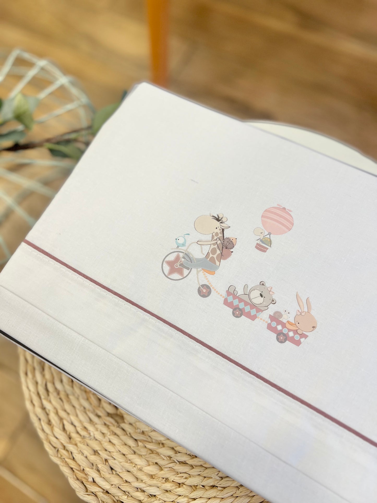 Set carrozzina Trenino Safari Rosa cipolla