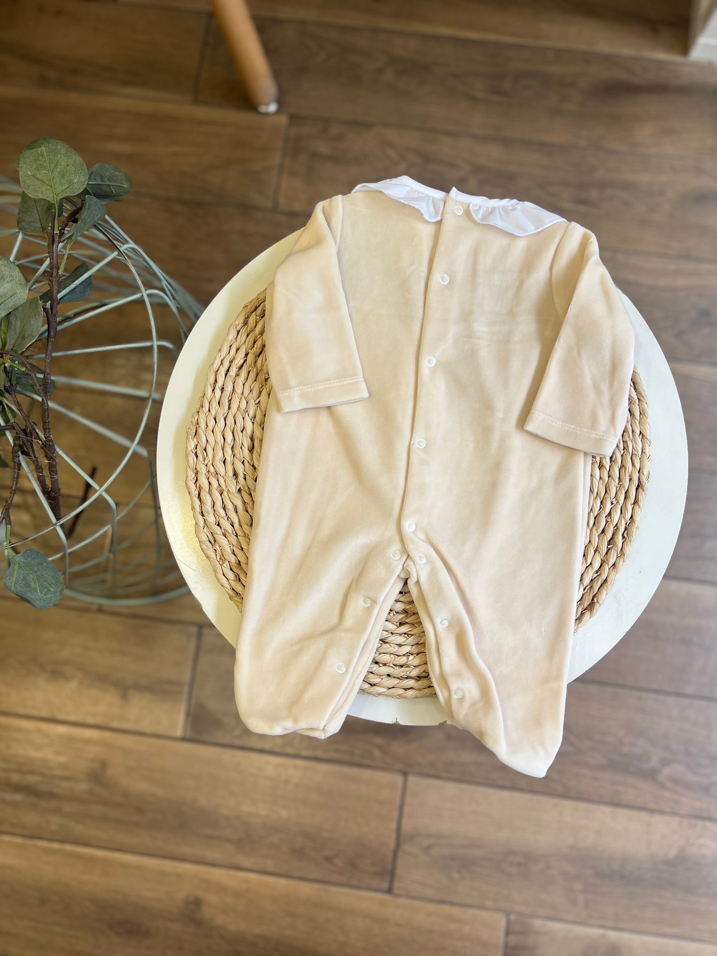 Tutina in ciniglia Crema