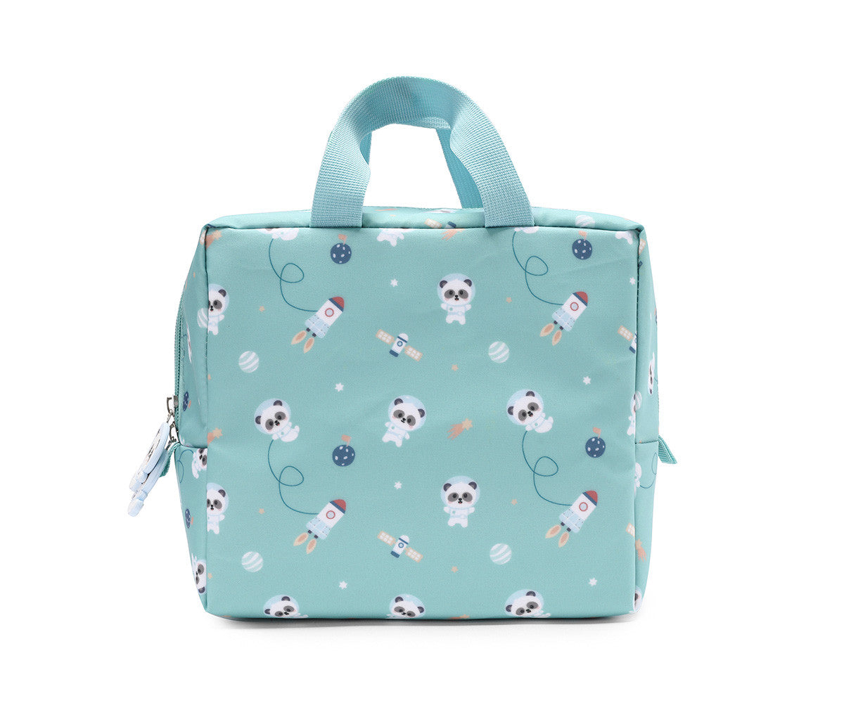 Borsa Termica Merenda Tutete Pandas in Space Personalizzabile