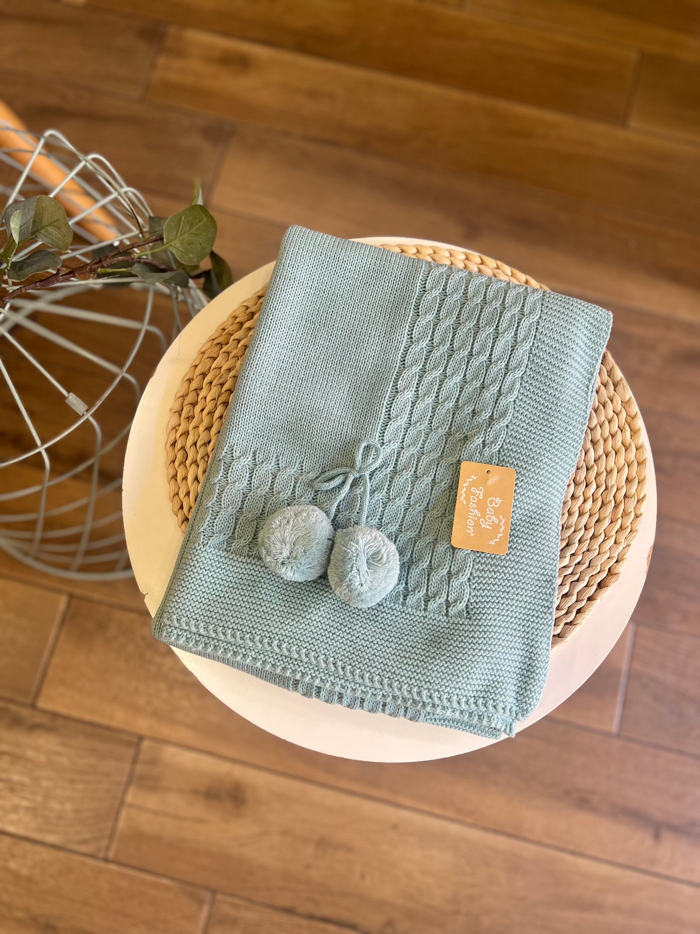 Coperta invernale Pon pon Verde