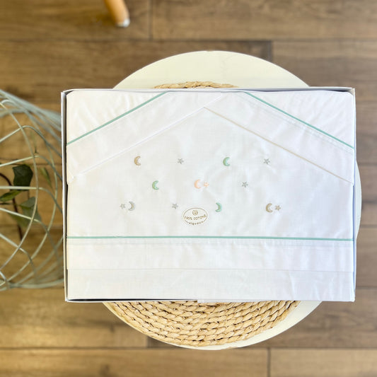 Set carrozzina Stelline bordo verde