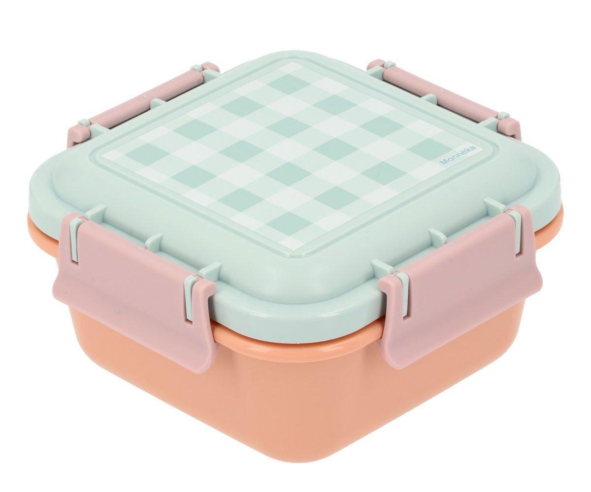 Lunch Box Grande Monneka Apricot-Vichy Aqua