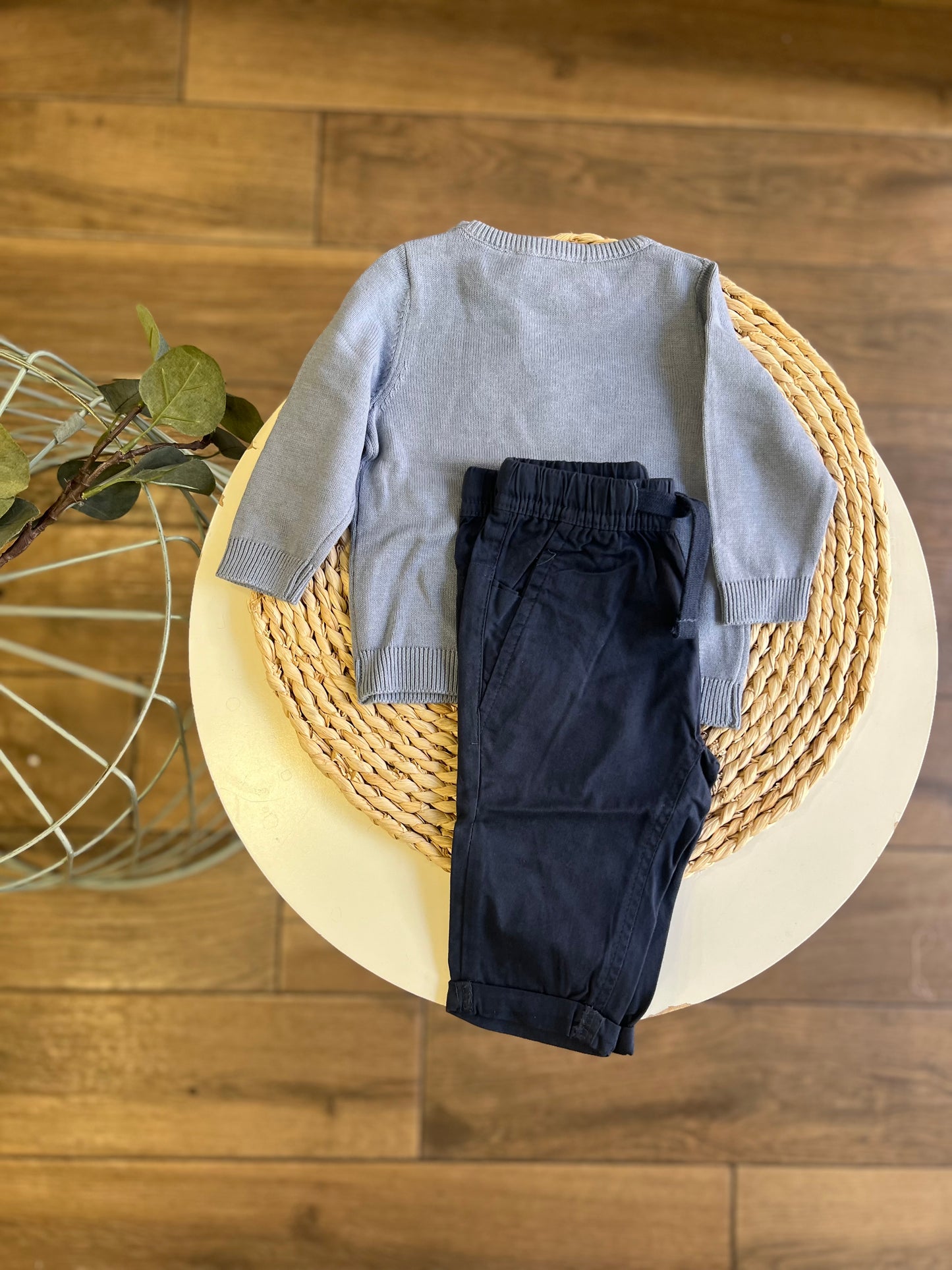 Completo pantalone e maglioncino Giraffa
