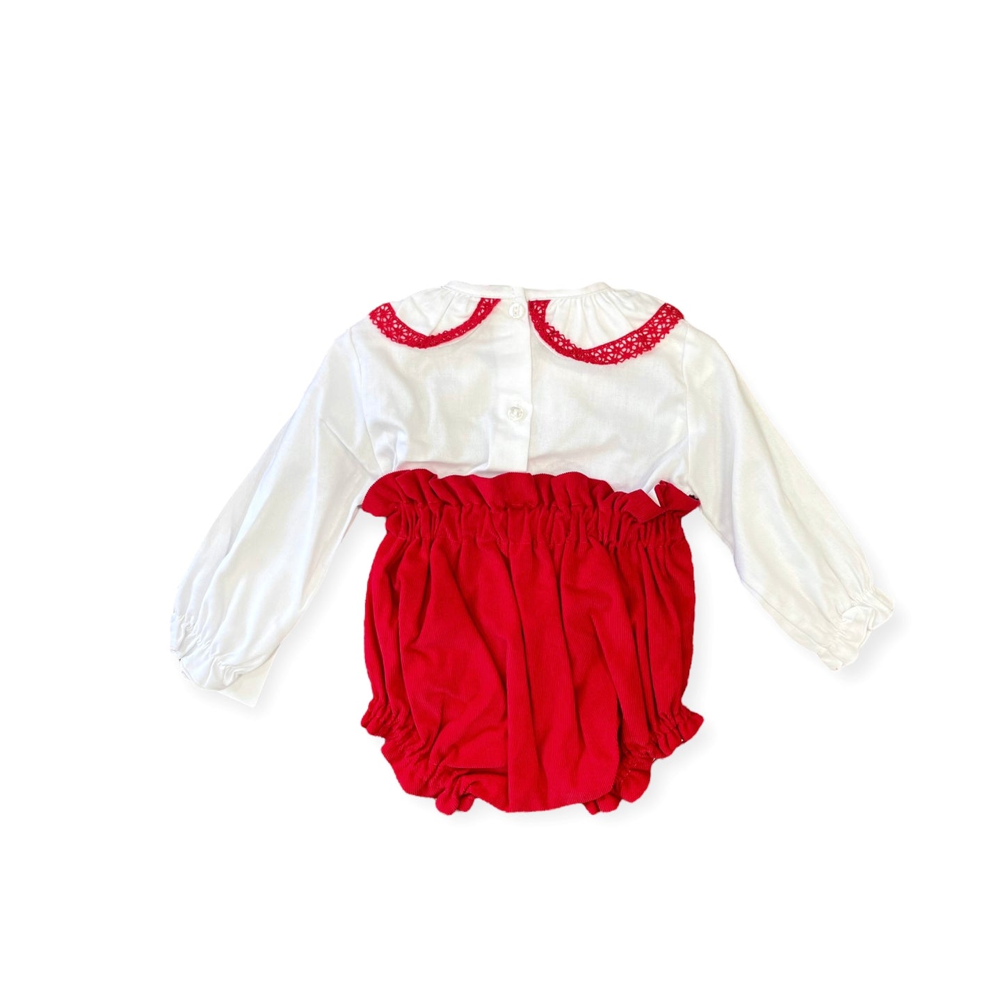 Completo camicia e culotte a costine