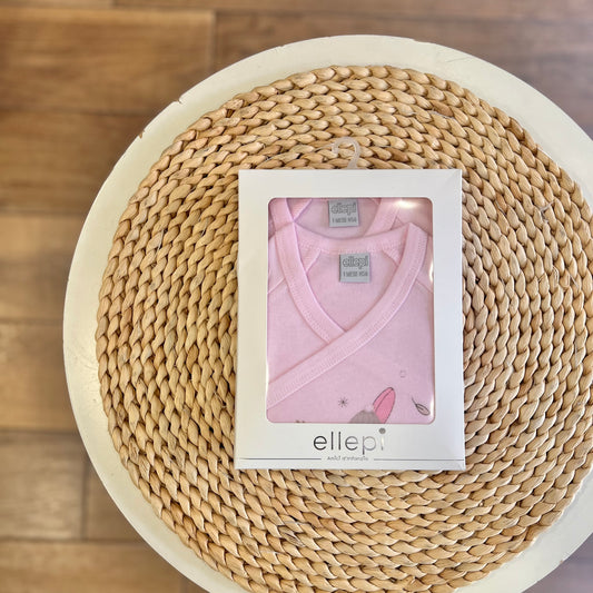 Set 2 Body mezza manica caldo cotone Rosa