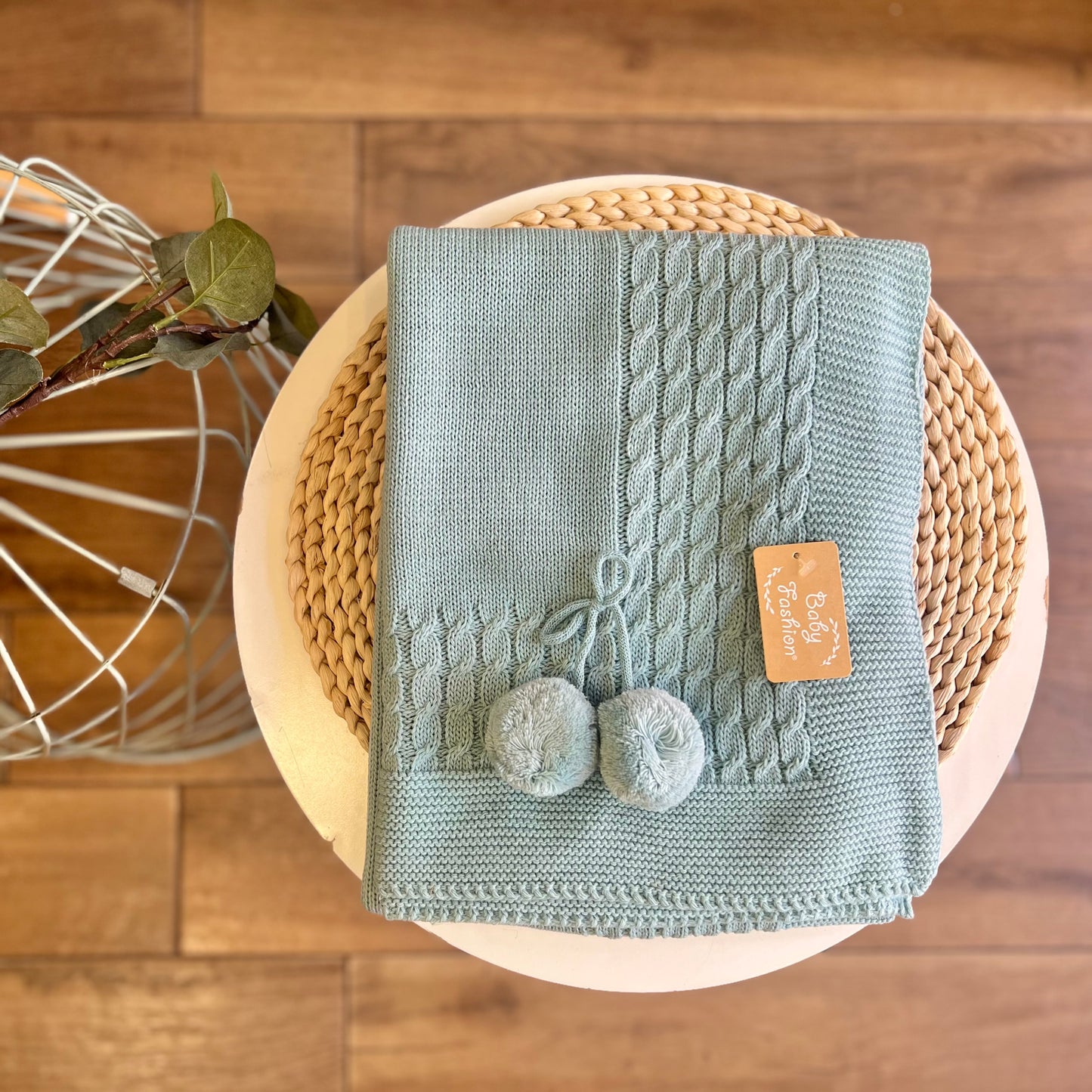 Coperta invernale Pon pon Verde