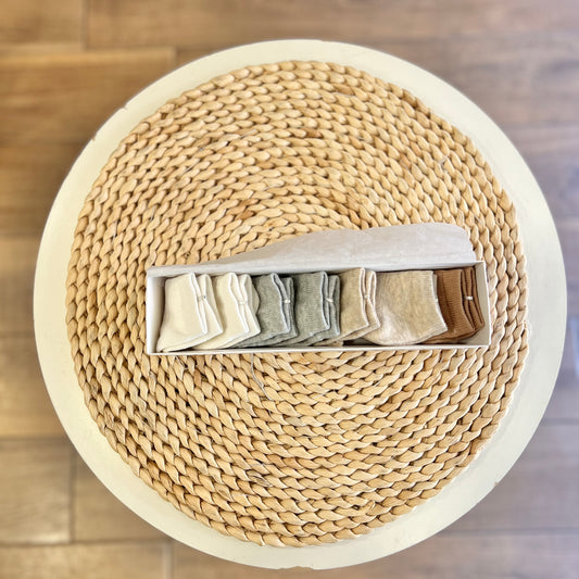 Set 7 paia di calzini caldo cotone in scatola Neutro