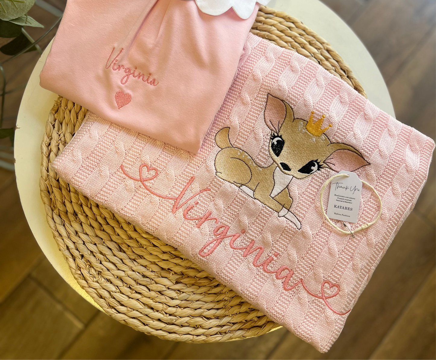 Copertina primavera estate personalizzata con disegno e nome