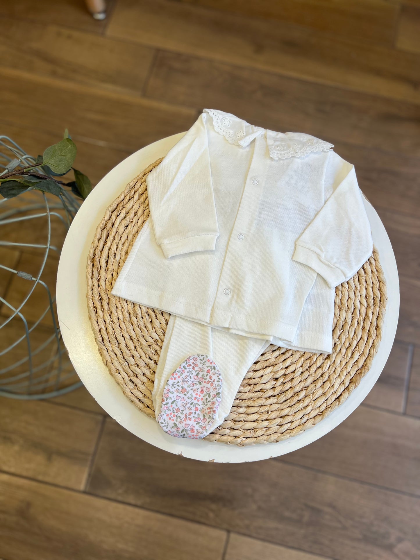 Completo in cotone Flower