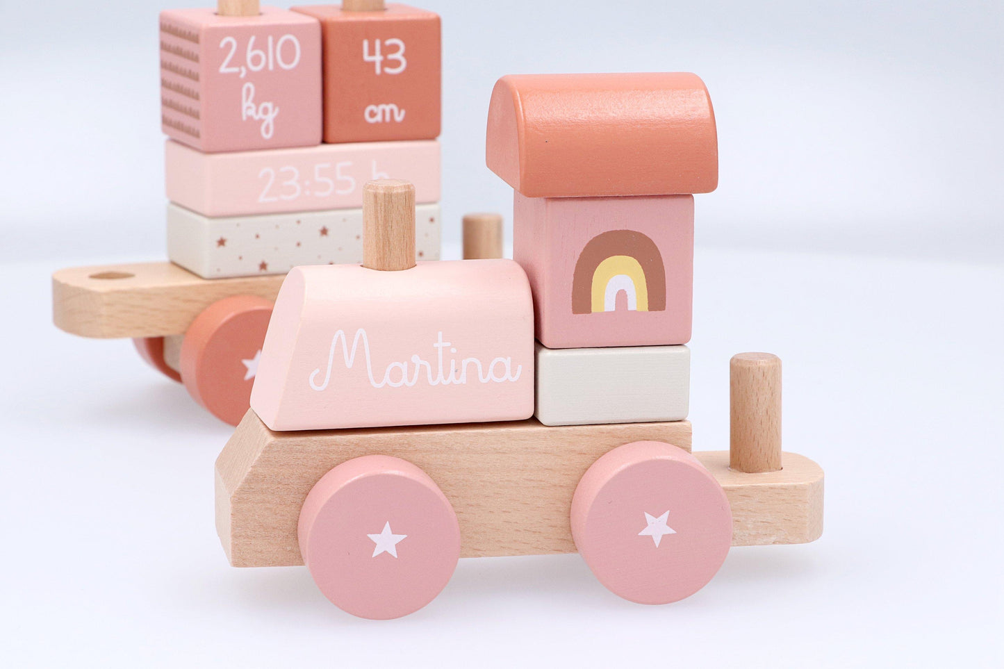 Trenino Legno Zoo Sunset Personalizzabile (TEMPO EXTRA per realizzazione)