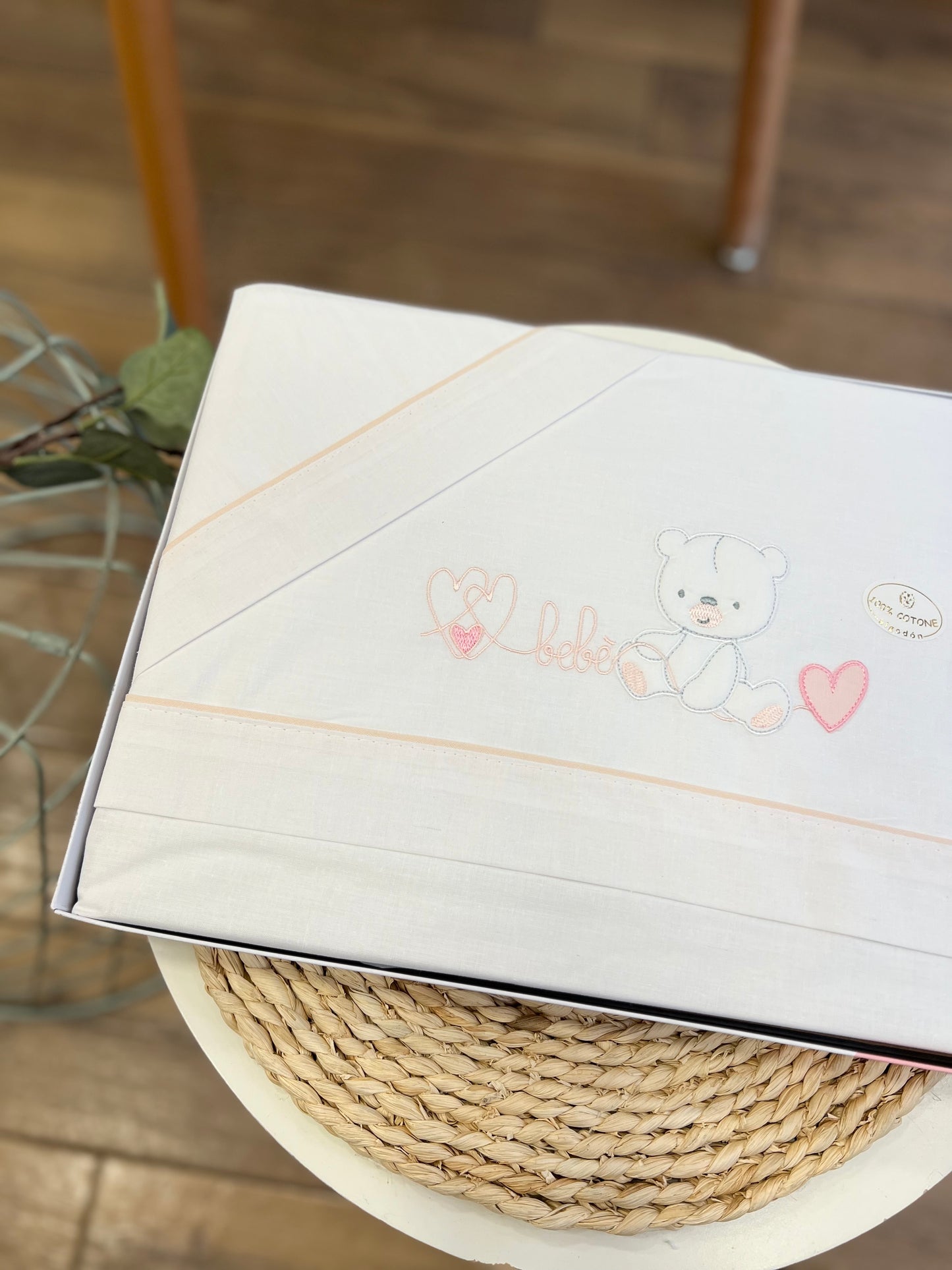 Set carrozzina Orsetto Baby Rosa