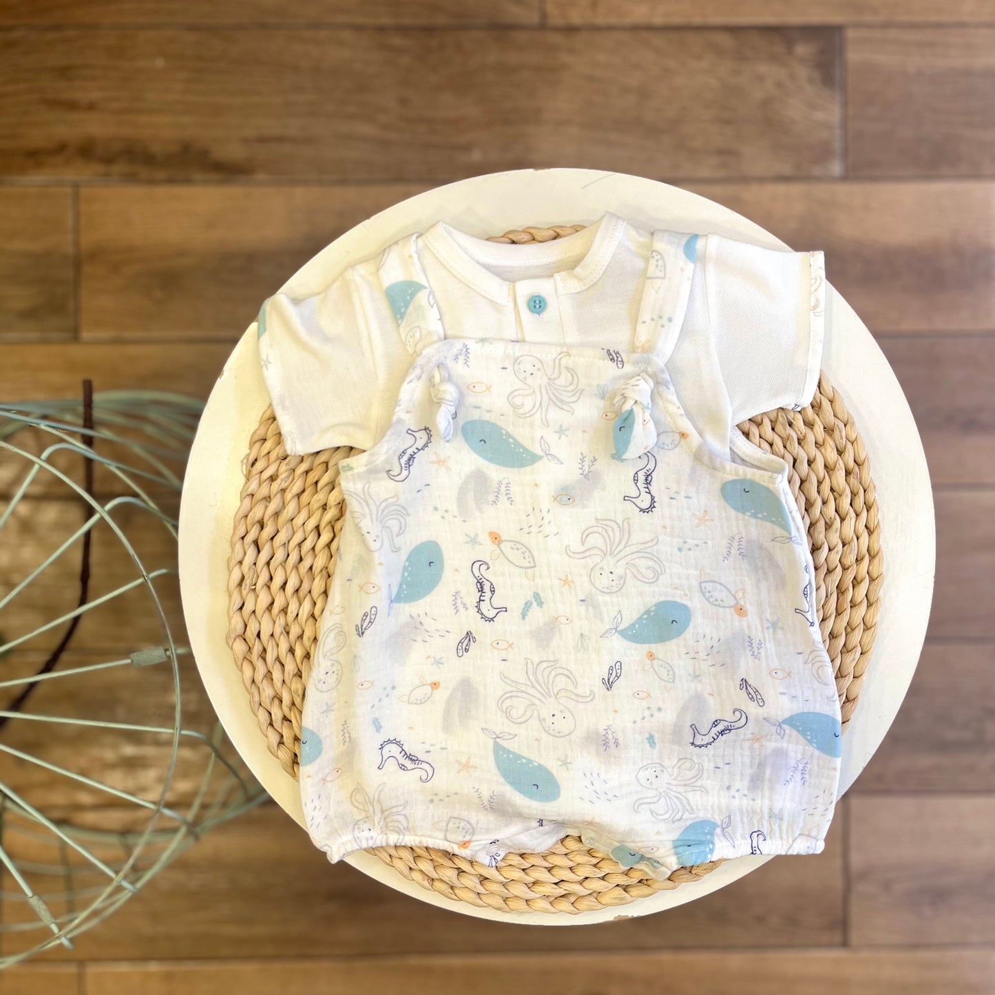 Salopette con body Sealife