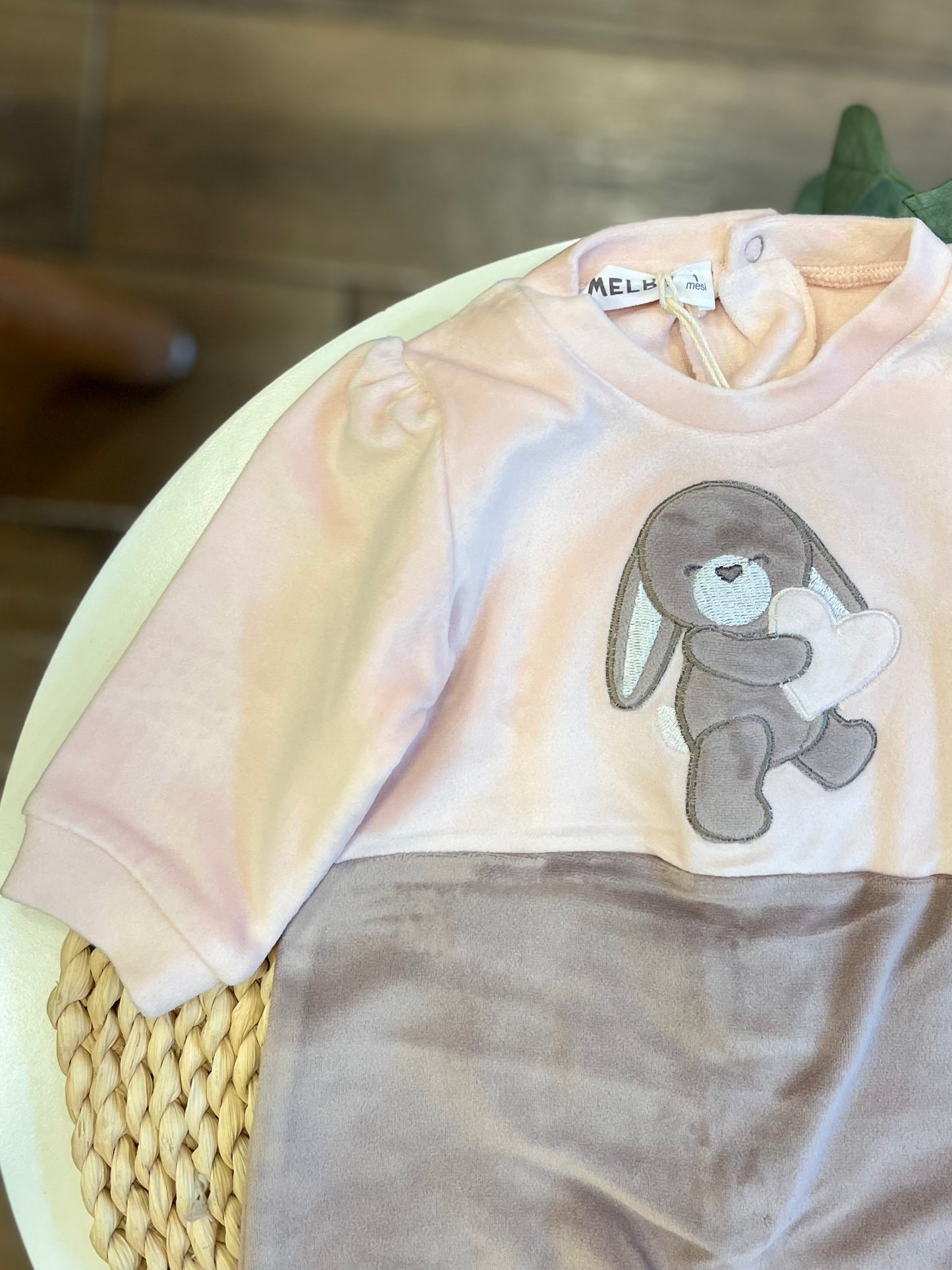 Tutina in ciniglia soft Coniglietto