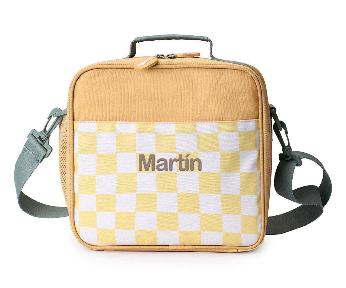 Borsa Termica Rigida Monnëka Yellow Chess Personalizzabile