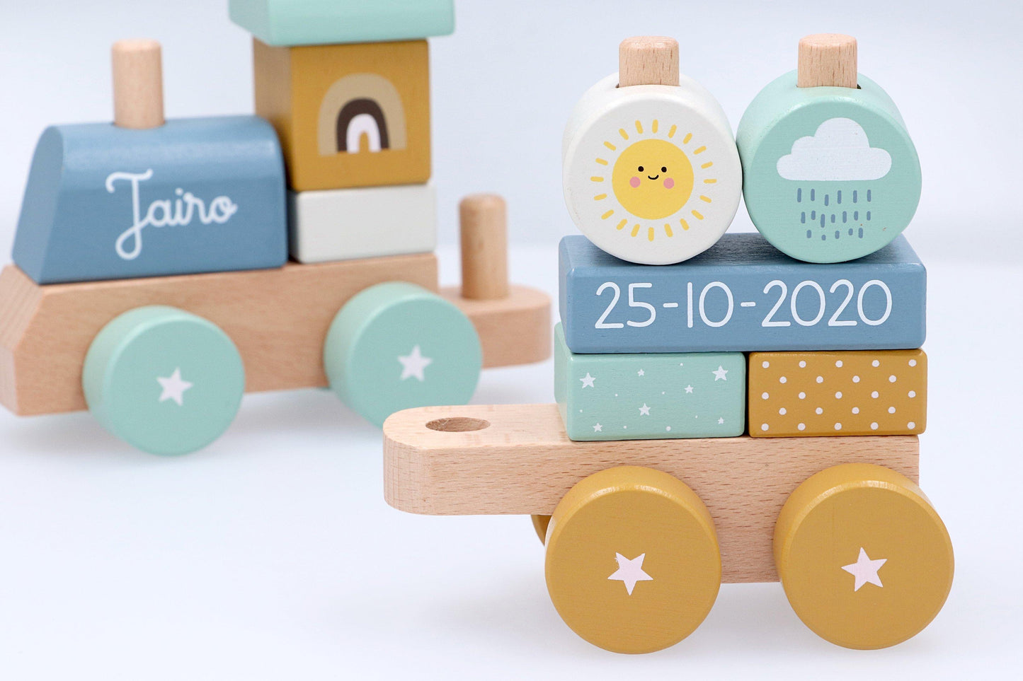 Trenino Legno Zoo Sunrise Personalizzabile (TEMPO EXTRA per realizzazione)