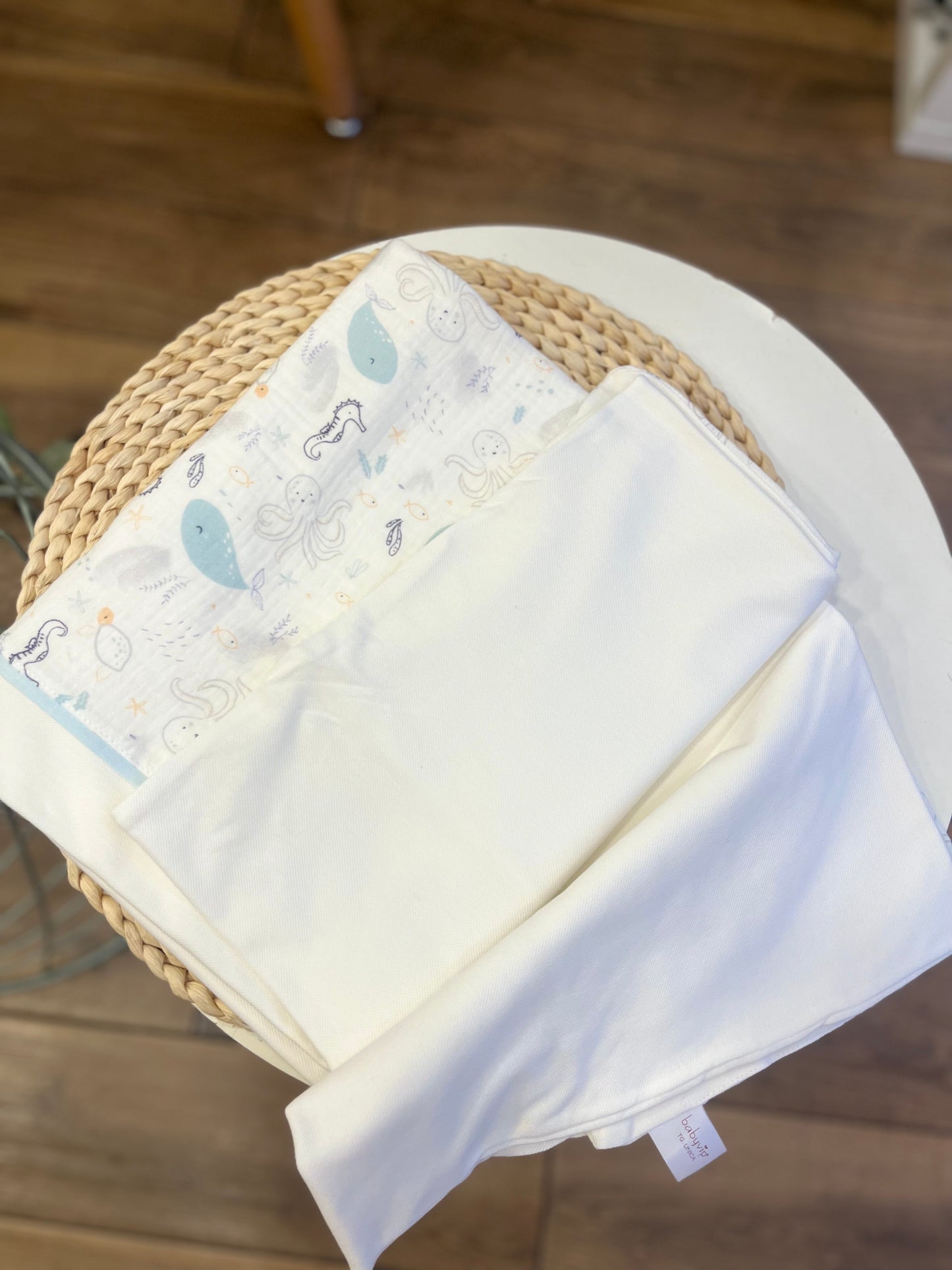 Coperta in cotone Sealife