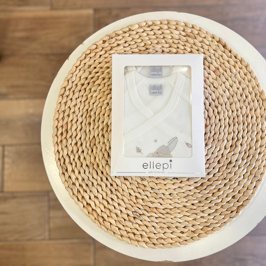 Set 2 Body mezza manica caldo cotone Panna