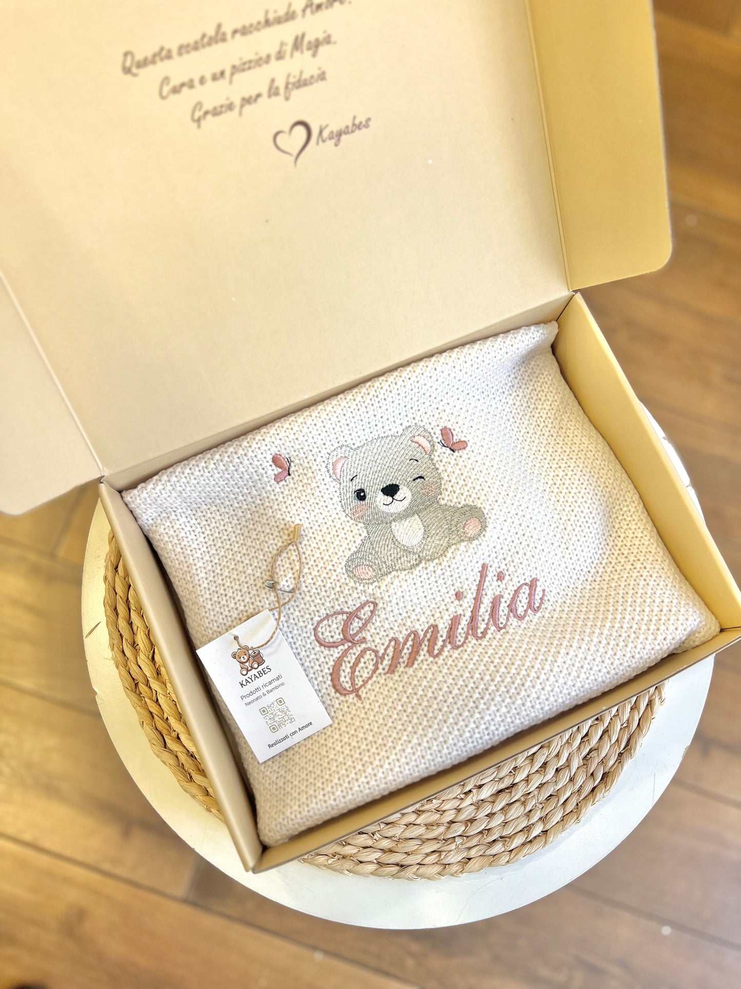Copertina carrozzina personalizzata con disegno e nome