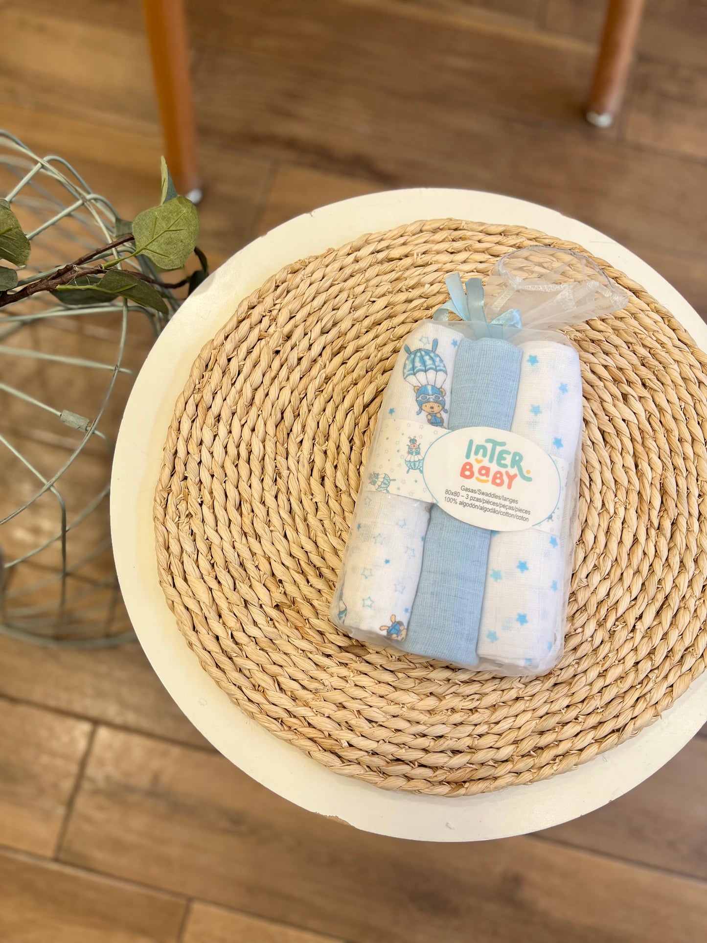 Set 3 quadrati Azzurro