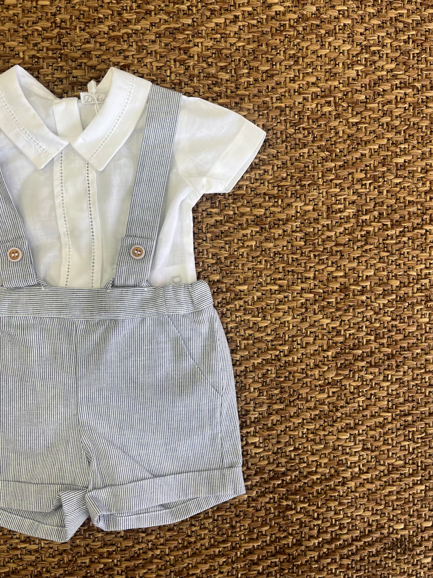 Completo body camicia con salopette