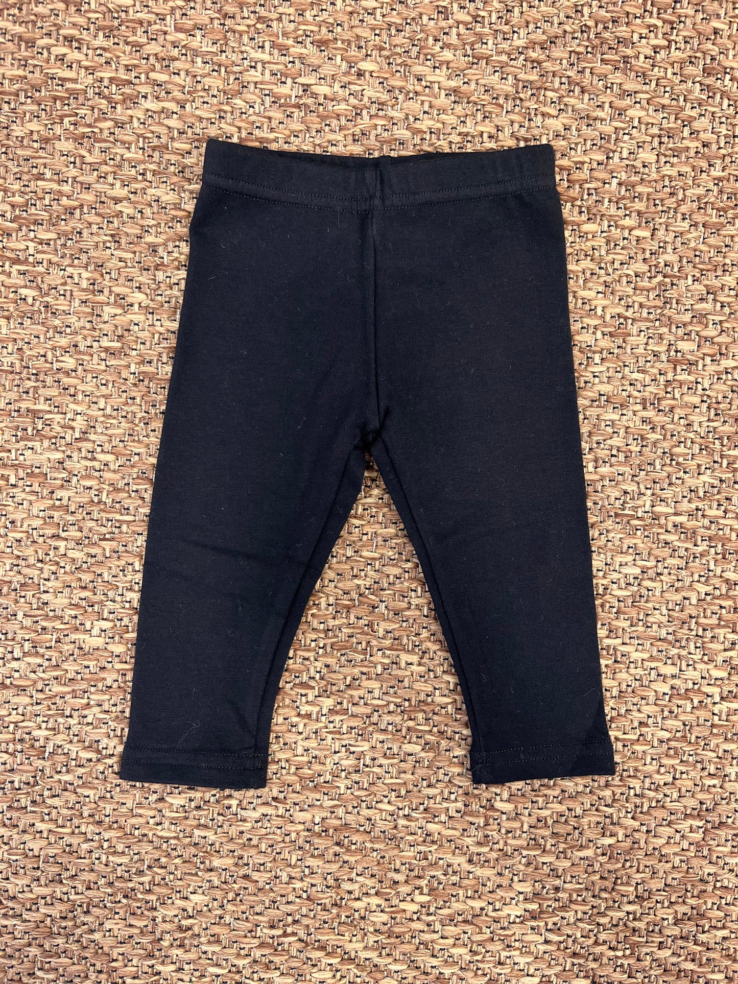 Leggings nero caldo cotone non felpato