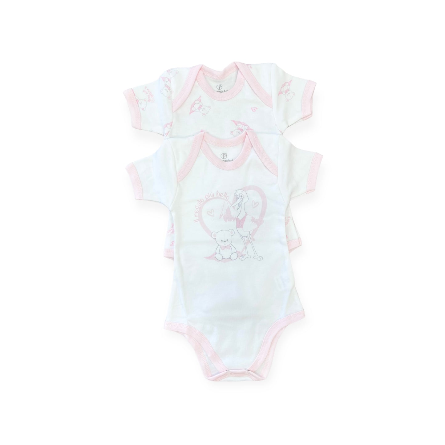 Set 2 Body caldo cotone mezza manica