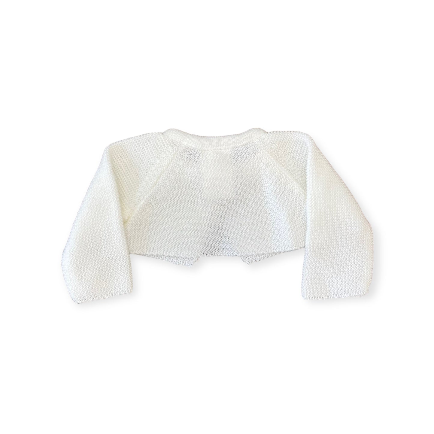 Cardigan corto bianco caldo