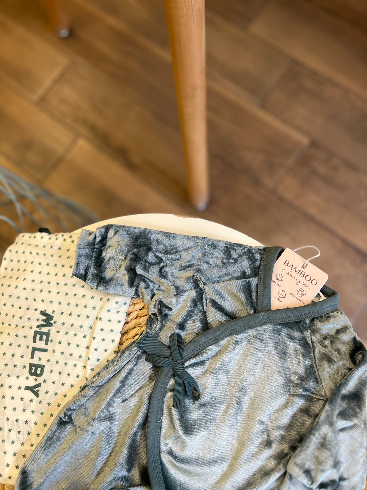 Tutina in ciniglia Soft Bamboo Verde