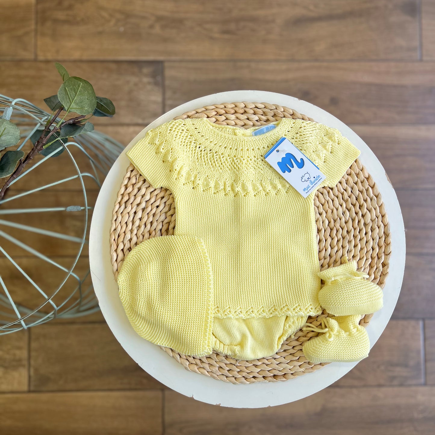 Set 4 pezzi in filo estivo Lemon