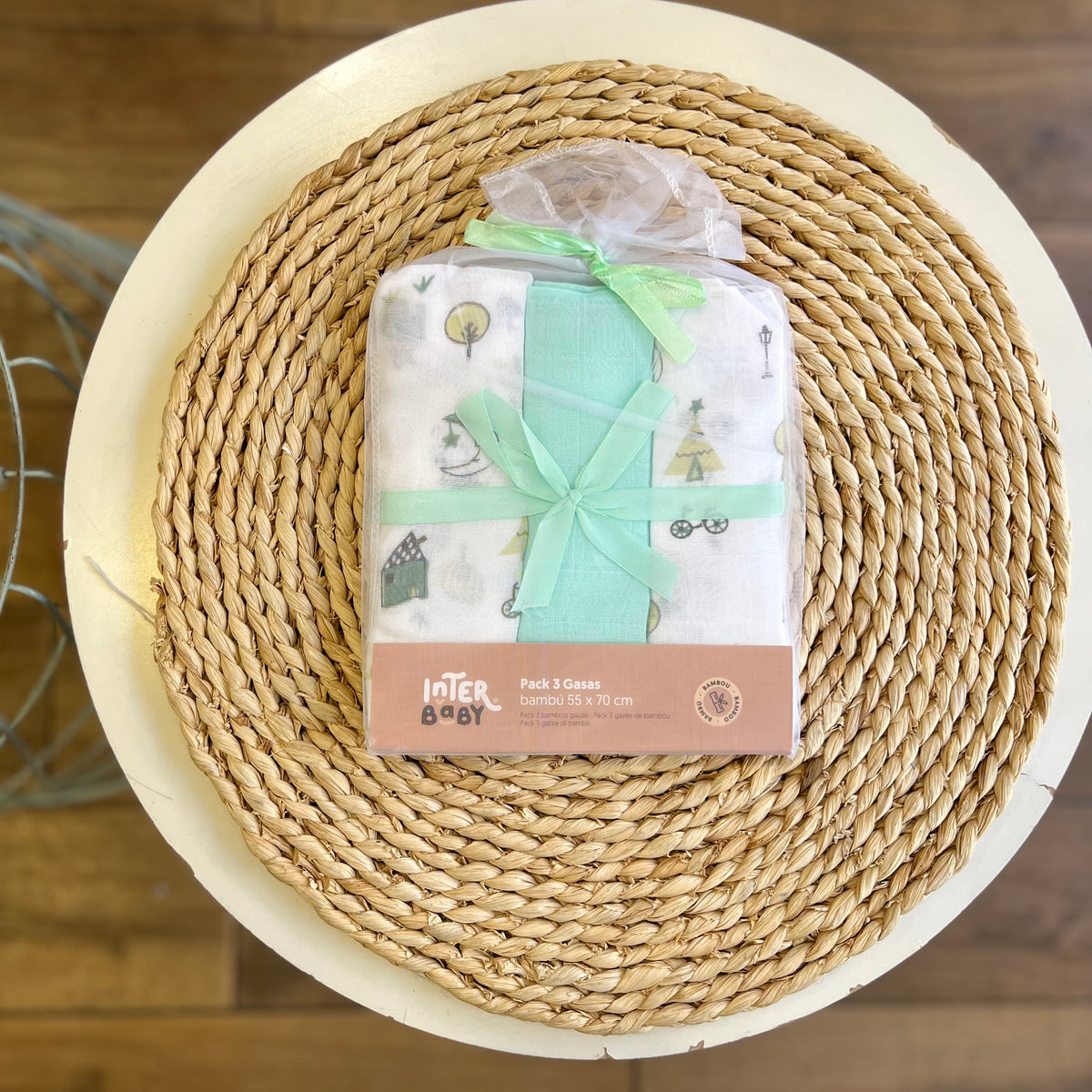Set 3 quadrati verde