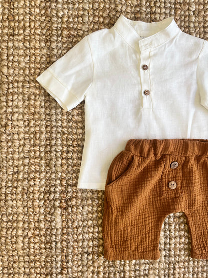 Completo camicia lino e pantalone