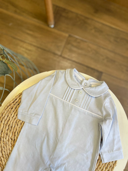 Tutina in cotone celeste