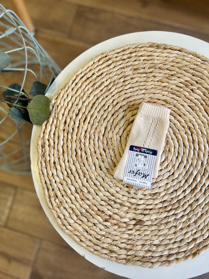 Calzini caldo cotone traforati Beige