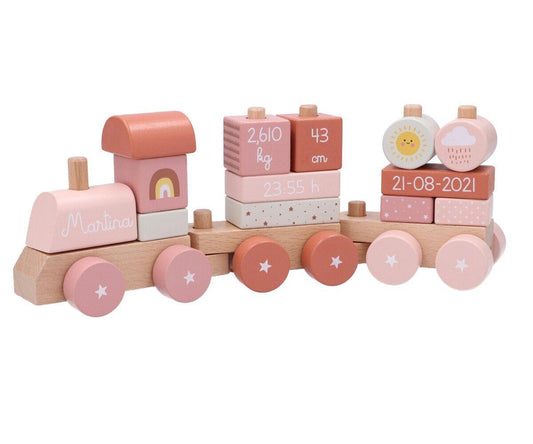 Trenino Legno Zoo Sunset Personalizzabile (TEMPO EXTRA per realizzazione)