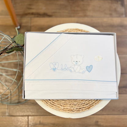 Set carrozzina Orsetto Baby Azzurro