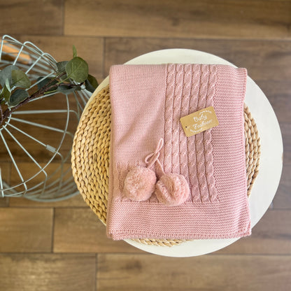 Coperta invernale Pon Pon Rosa Maquillage