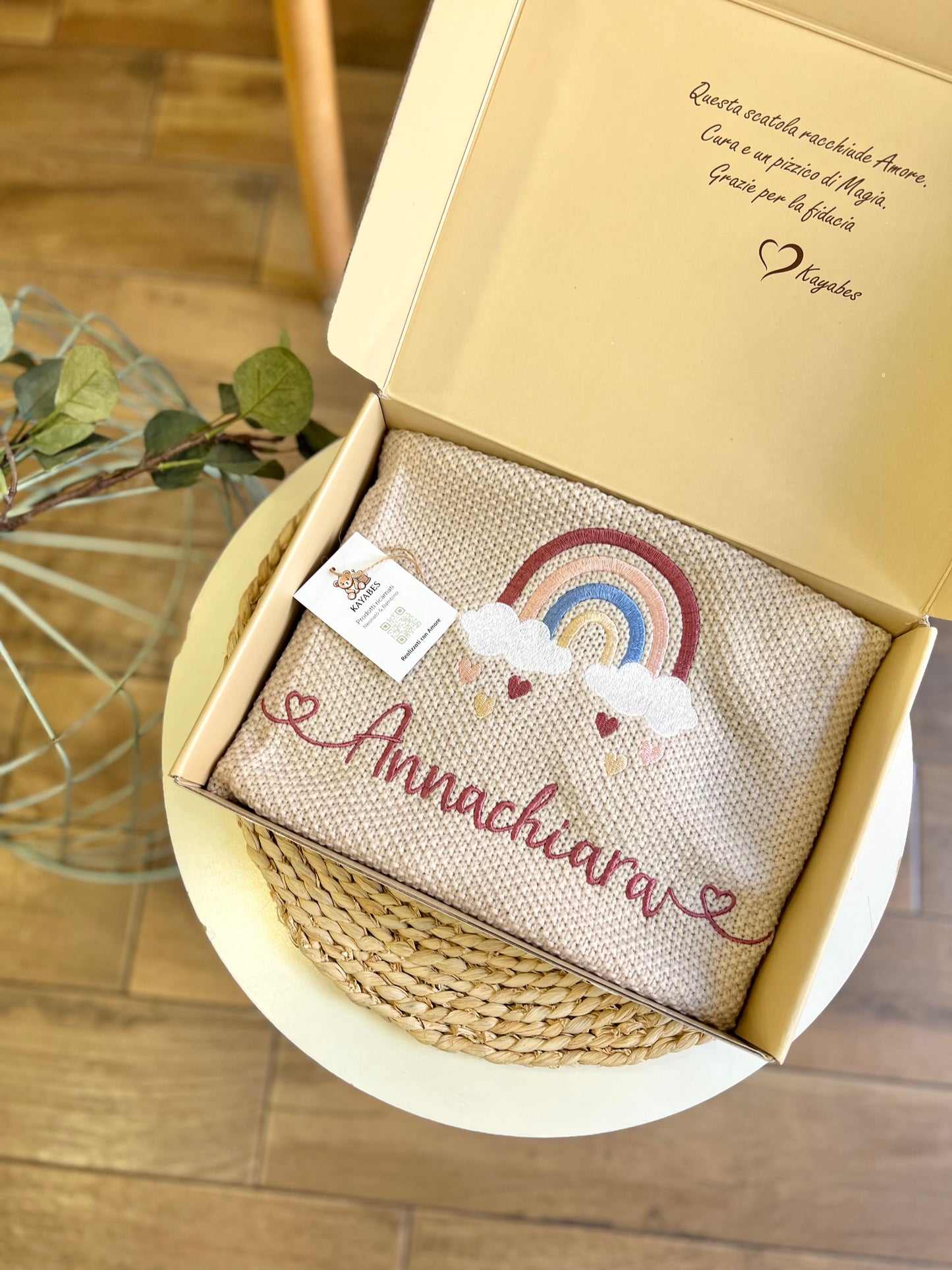 Copertina carrozzina personalizzata con disegno e nome