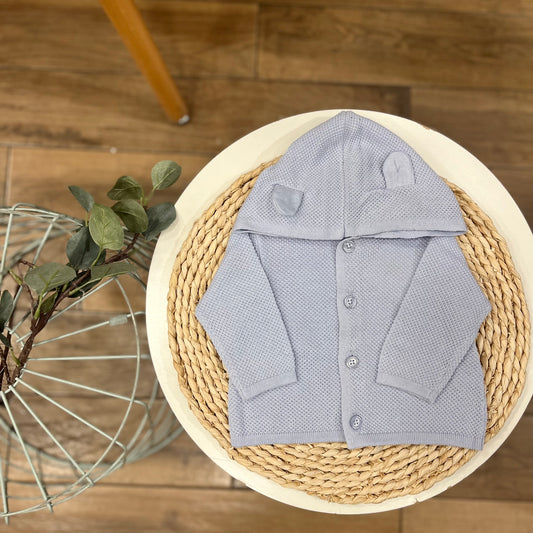 Cardigan con cappuccio