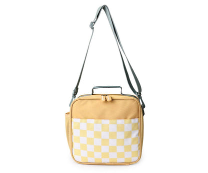 Borsa Termica Rigida Monnëka Yellow Chess Personalizzabile