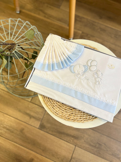 Set carrozzina Elefantino Pois Celeste