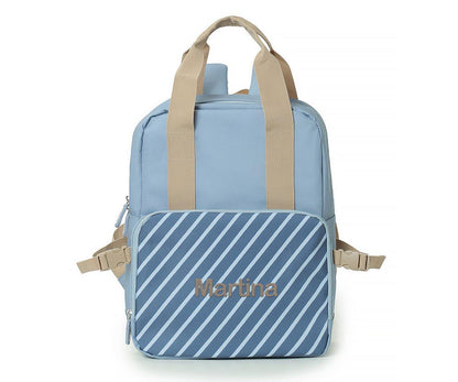 Zaino Termico Monneka Stripes Blue Personalizzabile