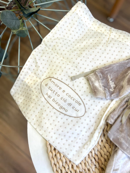 Tutina in ciniglia Soft Bamboo Beige Pietra