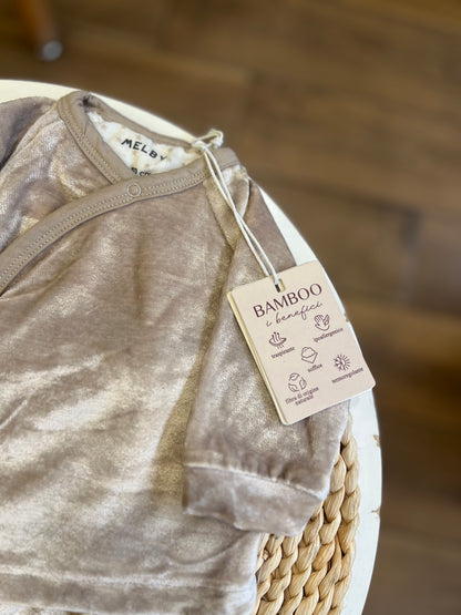 Tutina in ciniglia Soft Bamboo Beige Pietra