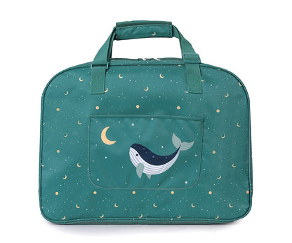 Borsa Spiaggia Anti Sabbia Teal Whale Personalizzabile