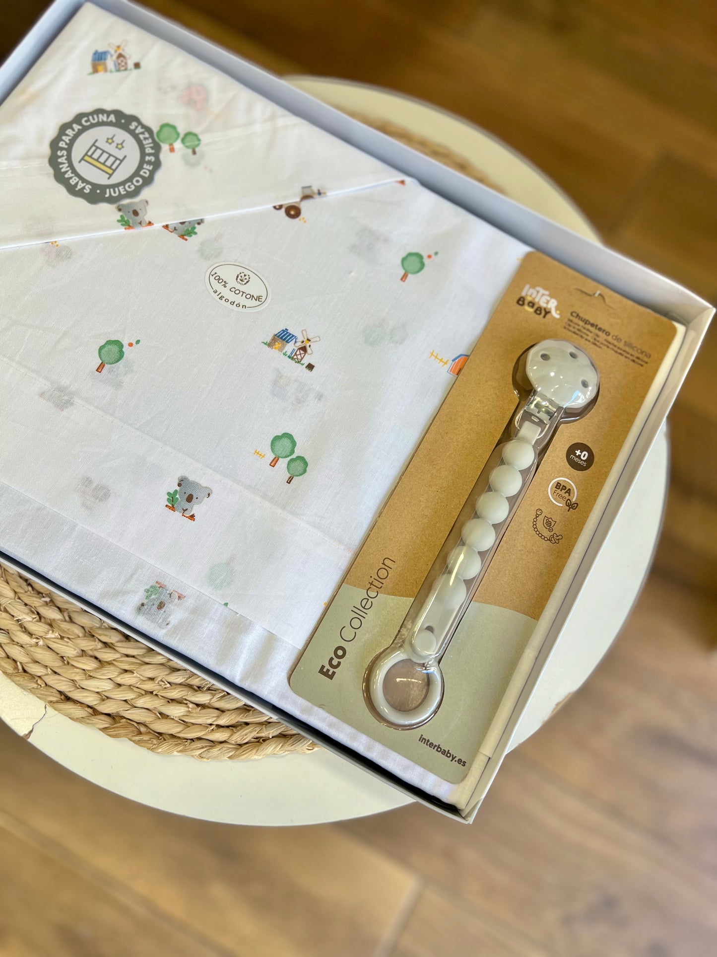 Set lettino con portaciuccio