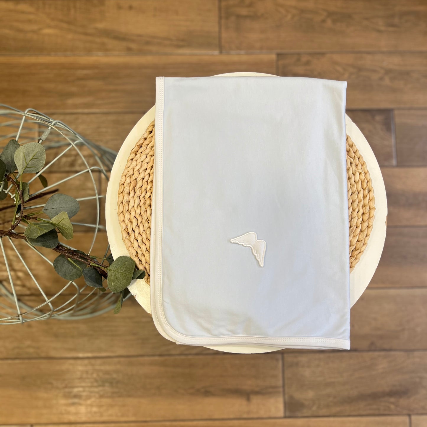 Copertina carrozzina Primavera/Estate Ali Celeste