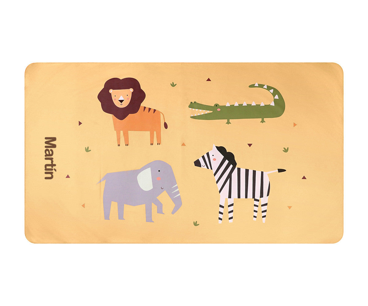 Telo Microfibra Wild Animals Personalizzabile