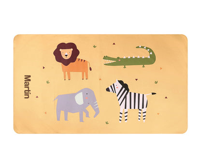 Telo Microfibra Wild Animals Personalizzabile