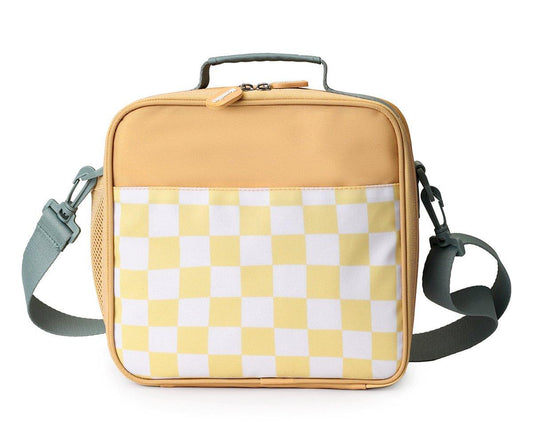 Borsa Termica Rigida Monnëka Yellow Chess Personalizzabile